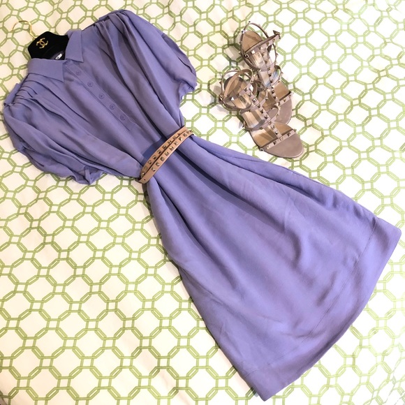 DVF Diane von Furstenberg Karin Freesia Button Down Shirtdress Size 2 - Picture 1 of 10